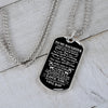 To My Daughter | I Want You To Believe | Dog Tag Necklace Gift From Dad