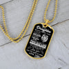 To My Daughter Gift From Dad | This Old Lion Will Have Your Back | Dog Tag Necklace