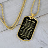 To My Son Gift From Dad | You Are My Son | Dog Tag Necklace