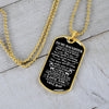 To My Daughter | I Want You To Believe | Dog Tag Necklace Gift From Dad