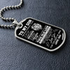 To My Son From Dad | I Hope You Believe In Yourself | Dog Tag Necklace For Son
