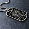 To My Daughter Gift From Dad | Always Remember | Dog Tag Necklace Love Dad