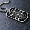 To My Son From Dad | Never Forget How Much I Love You | Dog Tag Military Ball Chain