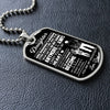 To My Daughter Gift From Dad | Always Carry You In My Heart | Dog Tag Necklace
