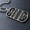 To My Daughter | Never Feel That You Are Alone | Dog Tag Necklace Gift From Dad