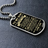 To My Son From Dad | I'm So Proud Of You | Dog Tag Necklace