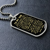 To My Son Gift From Dad | I Can Promise | Dog Tag Necklace