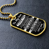 To My Son From Dad | Never Forget How Much I Love You | Dog Tag Military Ball Chain