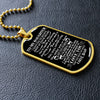 To My Daughter | I Want You To Believe | Dog Tag Necklace Gift From Dad