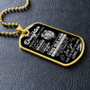 To My Daughter Gift From Dad | This Old Lion Will Have Your Back | Dog Tag Necklace