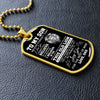 To My Son From Dad | I Hope You Believe In Yourself | Dog Tag Necklace For Son