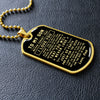 To My Son Gift From Dad | I Can Promise | Dog Tag Necklace