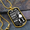 To My Son Gift From Dad | Always Carry You In My Heart | Dog Tag Necklace