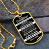 To My Daughter | Never Feel That You Are Alone | Dog Tag Necklace Gift From Dad