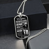 To My Daughter Gift From Dad | Always Carry You In My Heart | Dog Tag Necklace