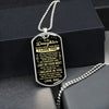 To My Daughter From Dad | Just Do Your Best | Dog Tag Necklace