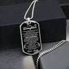 To My Daughter Gift From Dad | Always Remember | Dog Tag Necklace Love Dad