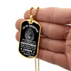To My Daughter | Remember Whose Daughter You Are | Dog Tag Military Ball Chain