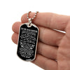To My Daughter | I Want You To Believe | Dog Tag Necklace Gift From Dad