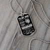 To My Son From Dad | I Hope You Believe In Yourself | Dog Tag Necklace For Son
