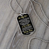 To My Son From Dad | You Will Always Be My Baby Boy | Dog Tag Military Ball Chain