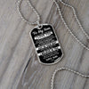 To My Son From Dad | Never Forget How Much I Love You | Dog Tag Military Ball Chain