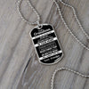 To My Grandson | Never Feel That | Dog Tag Necklace Gift From Grandpa