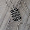 To My Daughter | Never Feel That You Are Alone | Dog Tag Necklace Gift From Dad