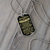 To My Daughter From Dad | Just Do Your Best | Dog Tag Necklace