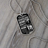 To My Daughter Gift From Dad | Always Carry You In My Heart | Dog Tag Necklace