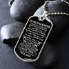 To My Daughter | I Want You To Believe | Dog Tag Necklace Gift From Dad