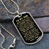 To My Son Gift From Dad | I Can Promise | Dog Tag Necklace