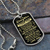 To My Daughter From Dad | Just Do Your Best | Dog Tag Necklace