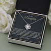 Daughter If I Could Give You One Thing In Life | Best Gift From Dad | Love Knot Necklace Love Dad