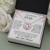 To My Beautiful Wife | I Married You Because I Cant Live Without You | Love Knot Necklace