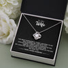 To My Wife From HusBand | The Most Wonderful | Love Knot Necklace