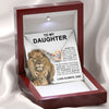 To My Daughter Gift From Dad | This Old Lion | Interlocking Hearts necklace