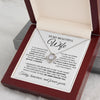 To My Beautiful Wife | You Are The Woman I Chose | Love Knot Necklace