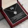 To My Wife From HusBand | The Most Wonderful | Love Knot Necklace