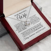 To My Beautiful Wife | You Are The Woman I Chose | Love Knot Necklace