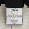 To My Mom Gift From Daughter | There Are No Words | Love Knot Necklace