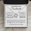 Soulmate My Love & Light | Romantic Gift For Your Soulmate | Love Knot Necklace