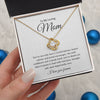 Mom I Love You Forever | Best Mother's Day Gifts | Love Knot Necklace