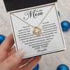 To My Mom Gift From Daughter | There Are No Words | Love Knot Necklace