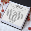 To My Mom Gift From Daughter | There Are No Words | Love Knot Necklace