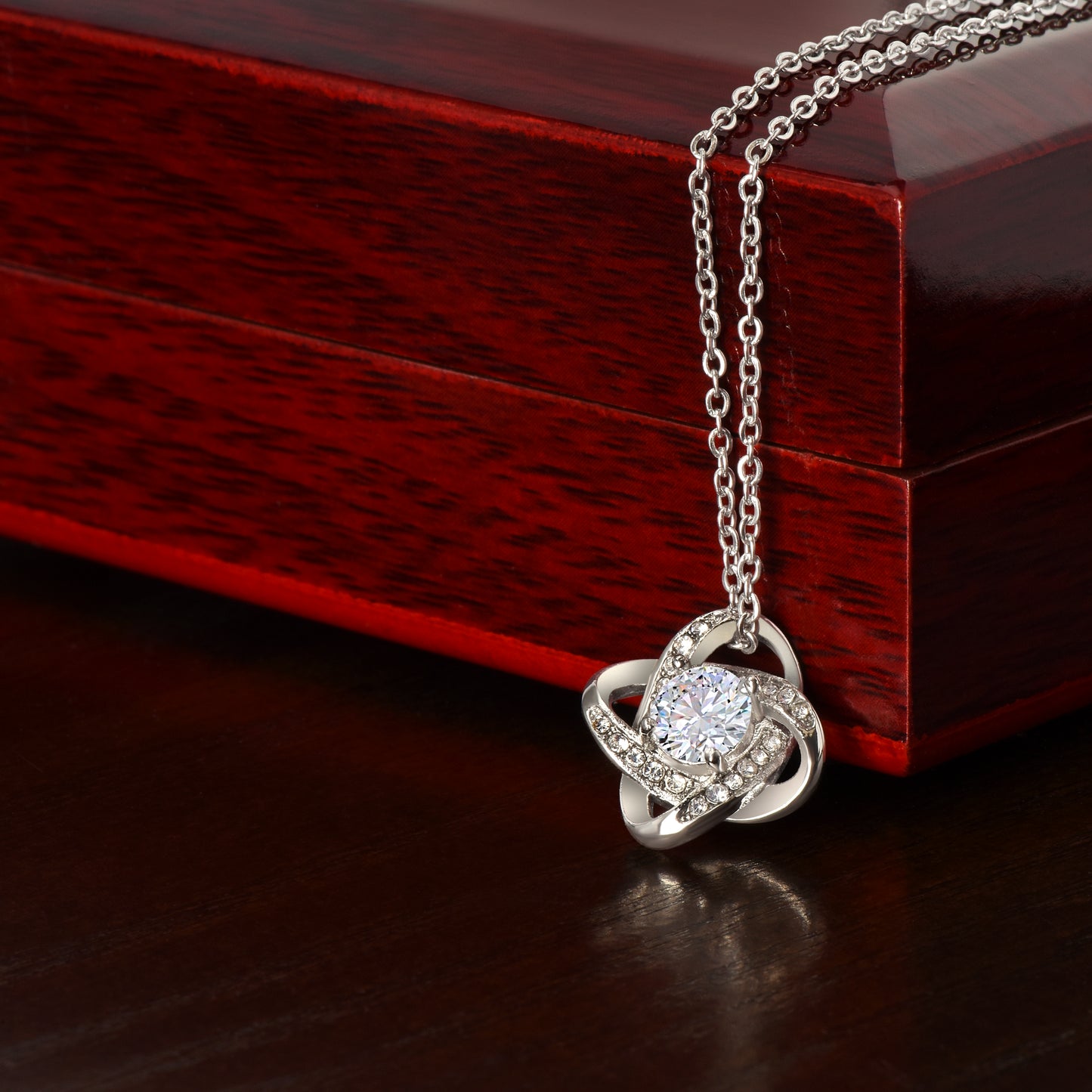 Daughter Believe In Yourself | Gift For Your Daughter From Dad | Love Knot Necklace