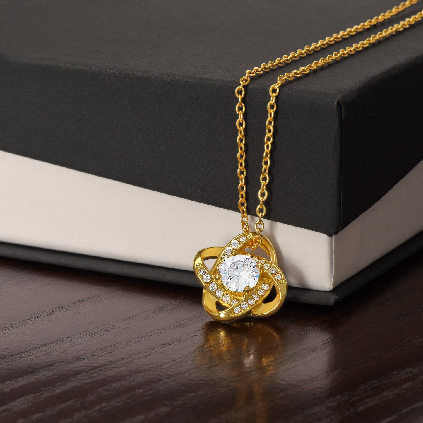 To My Daughter Gift From Dad | I Want You To Believe | Love Knot Necklace