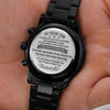 Son Proudest Moment, Mens Engraved Design Watch, Gift For Son From Parents, Christmas Gift Idea For Him