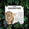 To My Daughter Gift From Dad | This Old Lion | Interlocking Hearts necklace