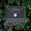 Daughter If I Could Give You One Thing In Life | Best Gift From Dad | Love Knot Necklace Love Dad